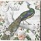 Paris Peacock & Peacock Rose by Mary Jane Creative 14" x 14" Canvas Wall Art (Set of 2)